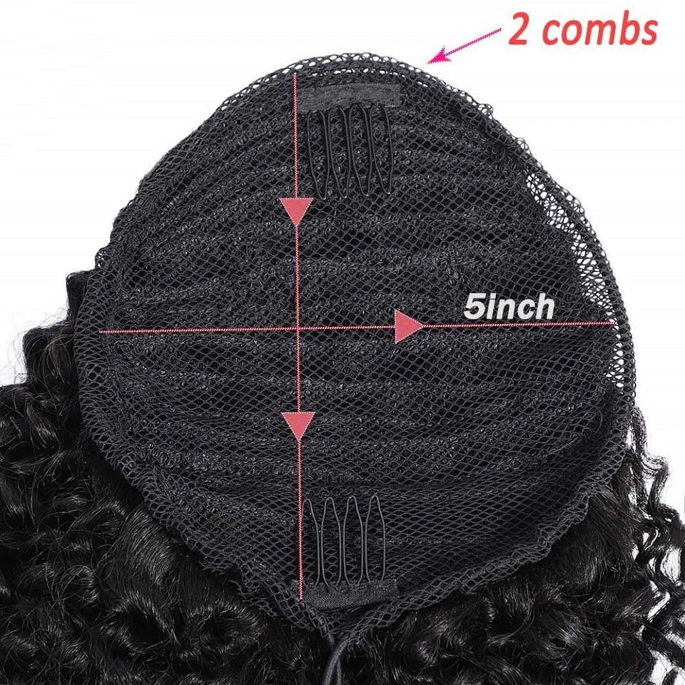 Afro Kinky Curly Drawstring Ponytail Extension