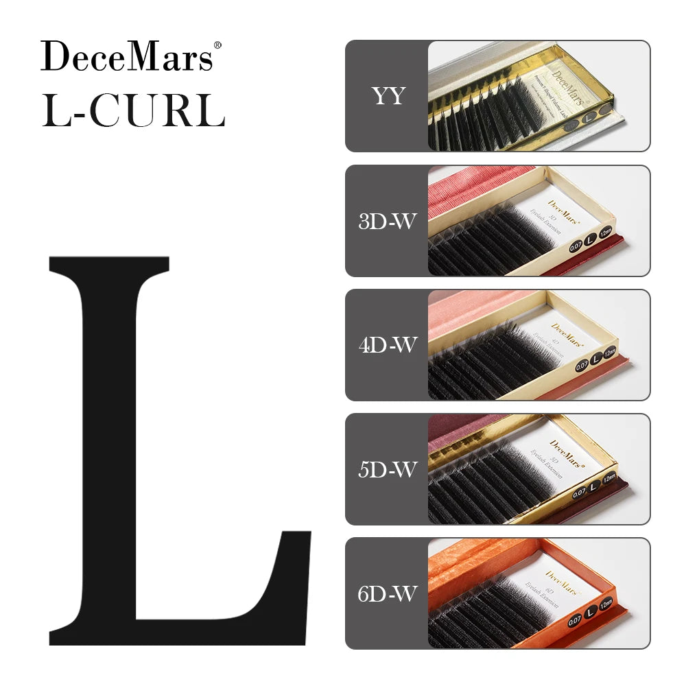Professional Eyelash Extensions – 3D/4D/5D/6D Multi-Curl (12 Lines)