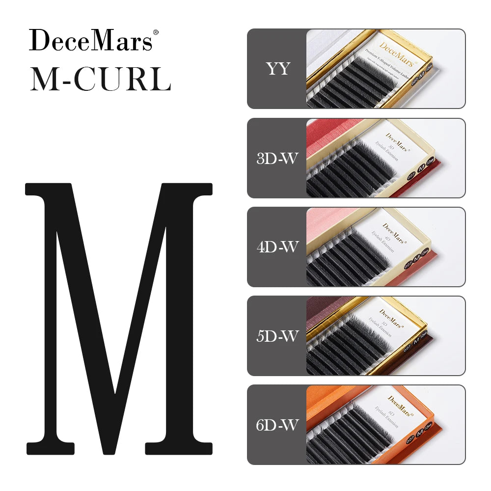 Professional Eyelash Extensions – 3D/4D/5D/6D Multi-Curl (12 Lines)
