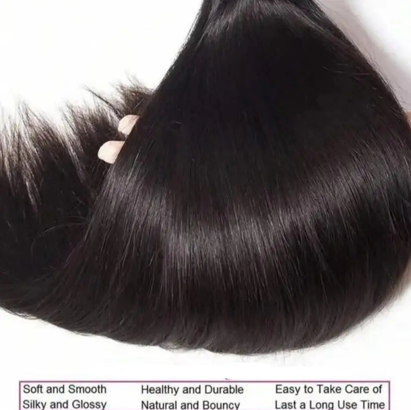 40-42" Straight Brazilian Virgin Hair Bundles