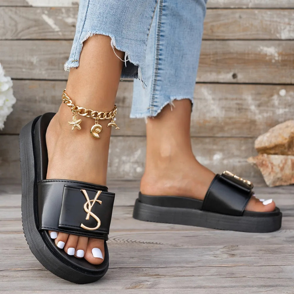 VS Platform Slide Sandals