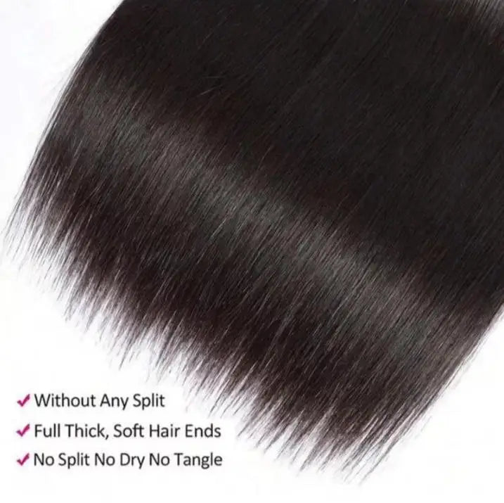 40-42" Straight Brazilian Virgin Hair Bundles