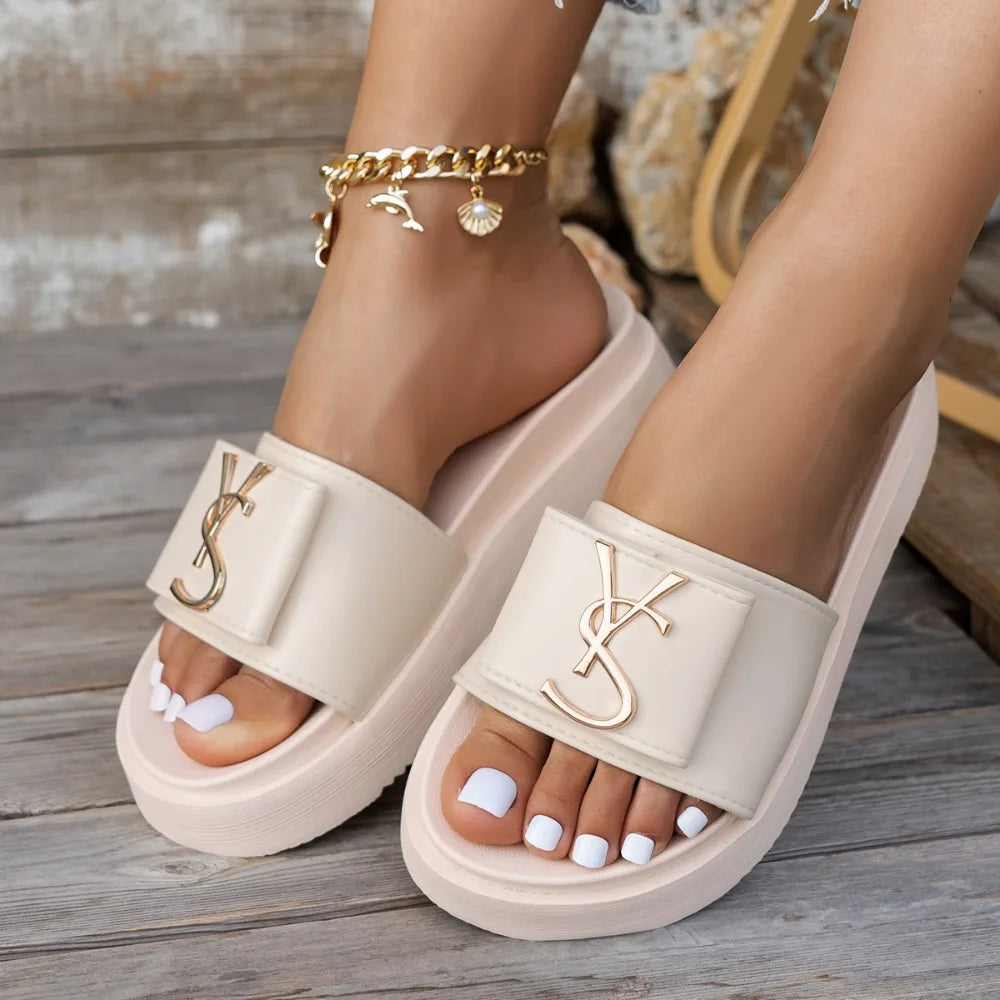 VS Platform Slide Sandals