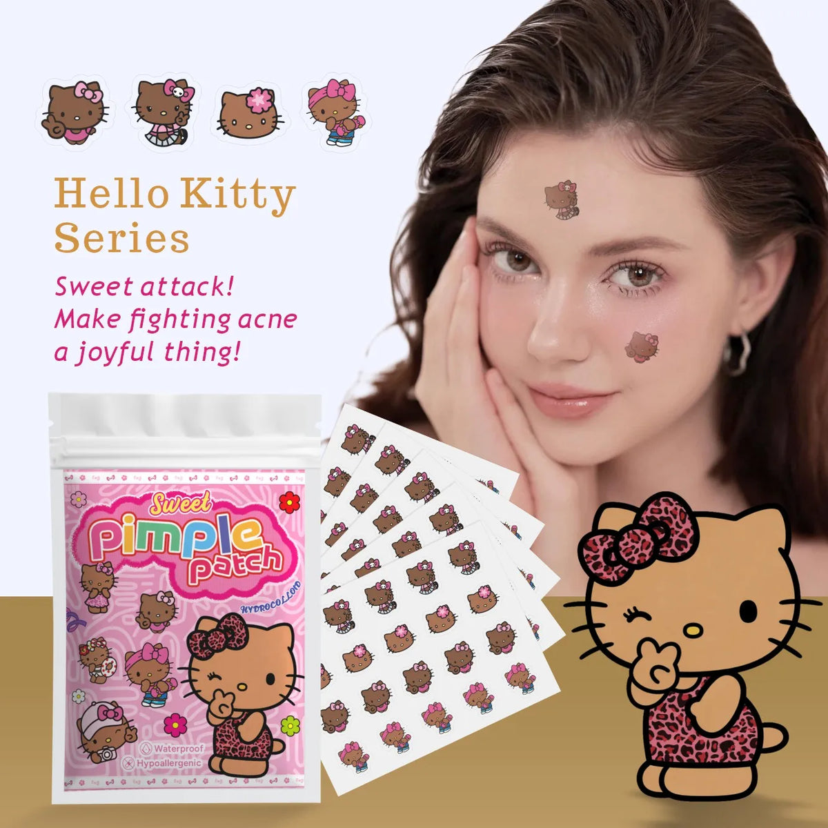 Hello Kitty Hydrocolloid Acne Patches (100 Pcs)