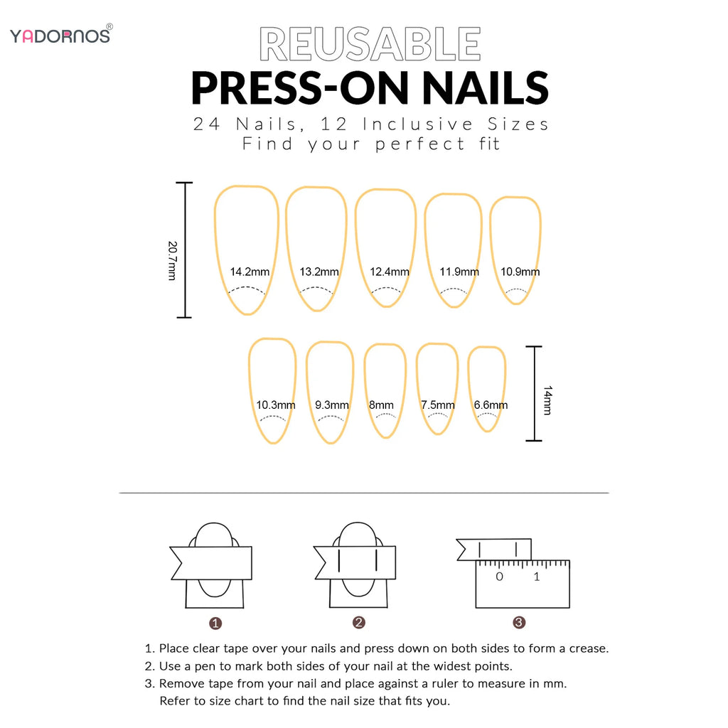 Nude Pink Duckbill Press-On Nails with 3D Bows (24 Pcs)
