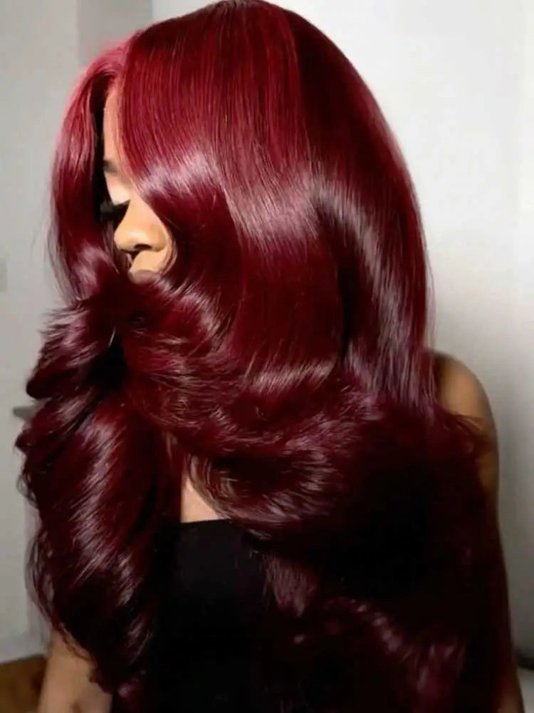 Burgundy Body Wave 13x4 HD Lace Front Wig