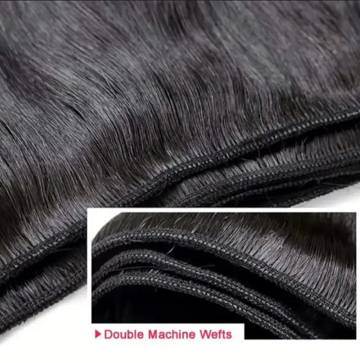 40-42" Straight Brazilian Virgin Hair Bundles