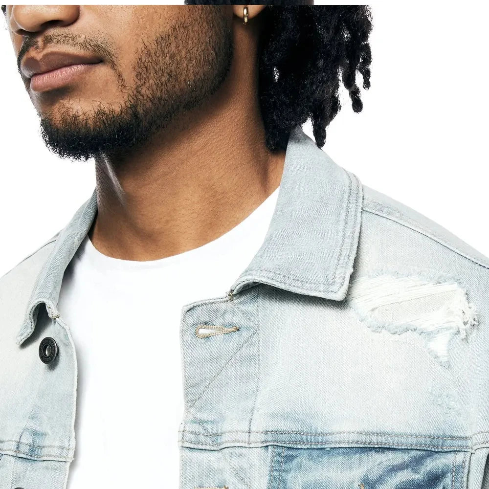 Premium Quality Stylish Look Mens Jeans Jacket and Pants Set Available at Wholesale Low Price Offering Durable and Fashionable