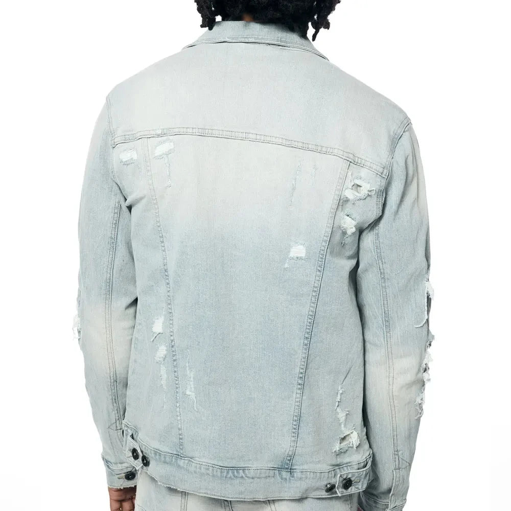 Premium Quality Stylish Look Mens Jeans Jacket and Pants Set Available at Wholesale Low Price Offering Durable and Fashionable