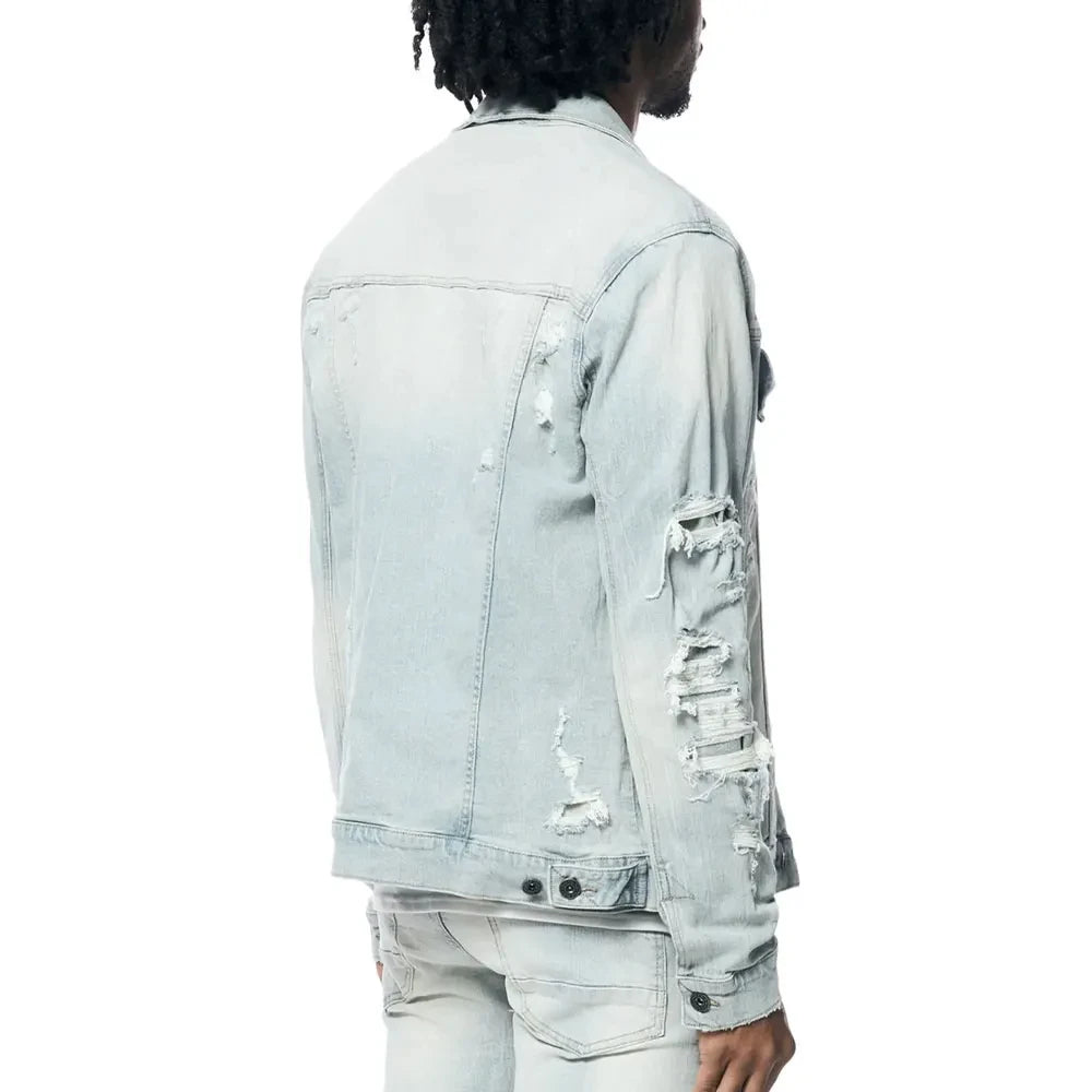 Premium Quality Stylish Look Mens Jeans Jacket and Pants Set Available at Wholesale Low Price Offering Durable and Fashionable