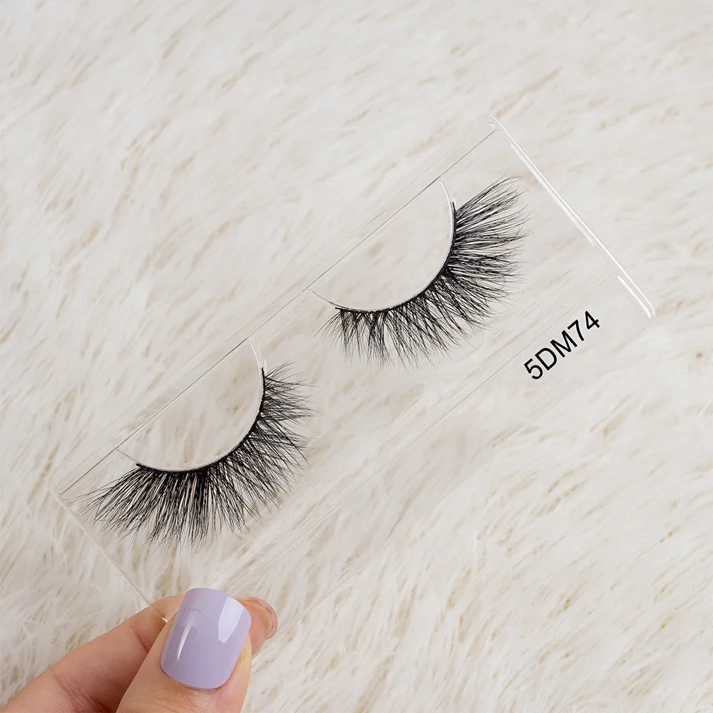 Best Selling 100% Real Mink Lashes3D Wholesale Vendor Eye Lash Set Bulk 25MM Natural  Mink Eyelash With Suitcase Package - 5DM113 / Thick / Mixed length to make natural effect