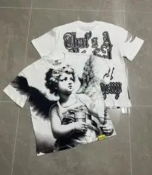 THAT'S AWFUL LOT COUGH SYRUP Men's Oversized Loose Fit T-shirt 100% Cotton Satin Fabric Breathable Anti-Pilling Character