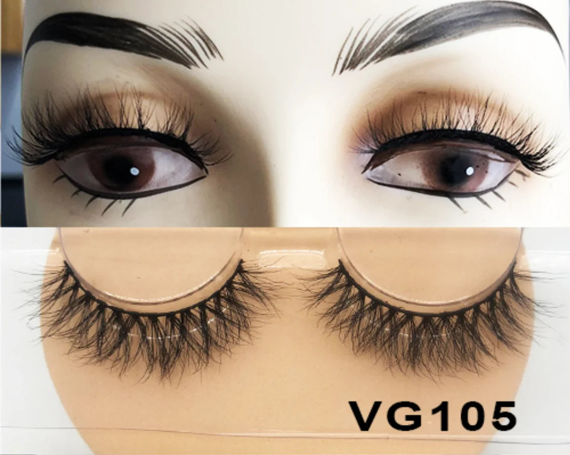 Wholesale Vegan FAUX Mink Eyelashes 25mm 3D Fluffy Full Strip Lashes with Box Cruelty-Free Vendors