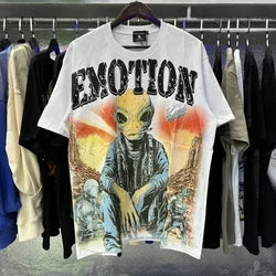 2026 High Quality Cotton Gothic Short Sleeve Skull Printed Hot Drilling T-shirts Low Price Wholesale GUAPI Men's T-shirts - White8