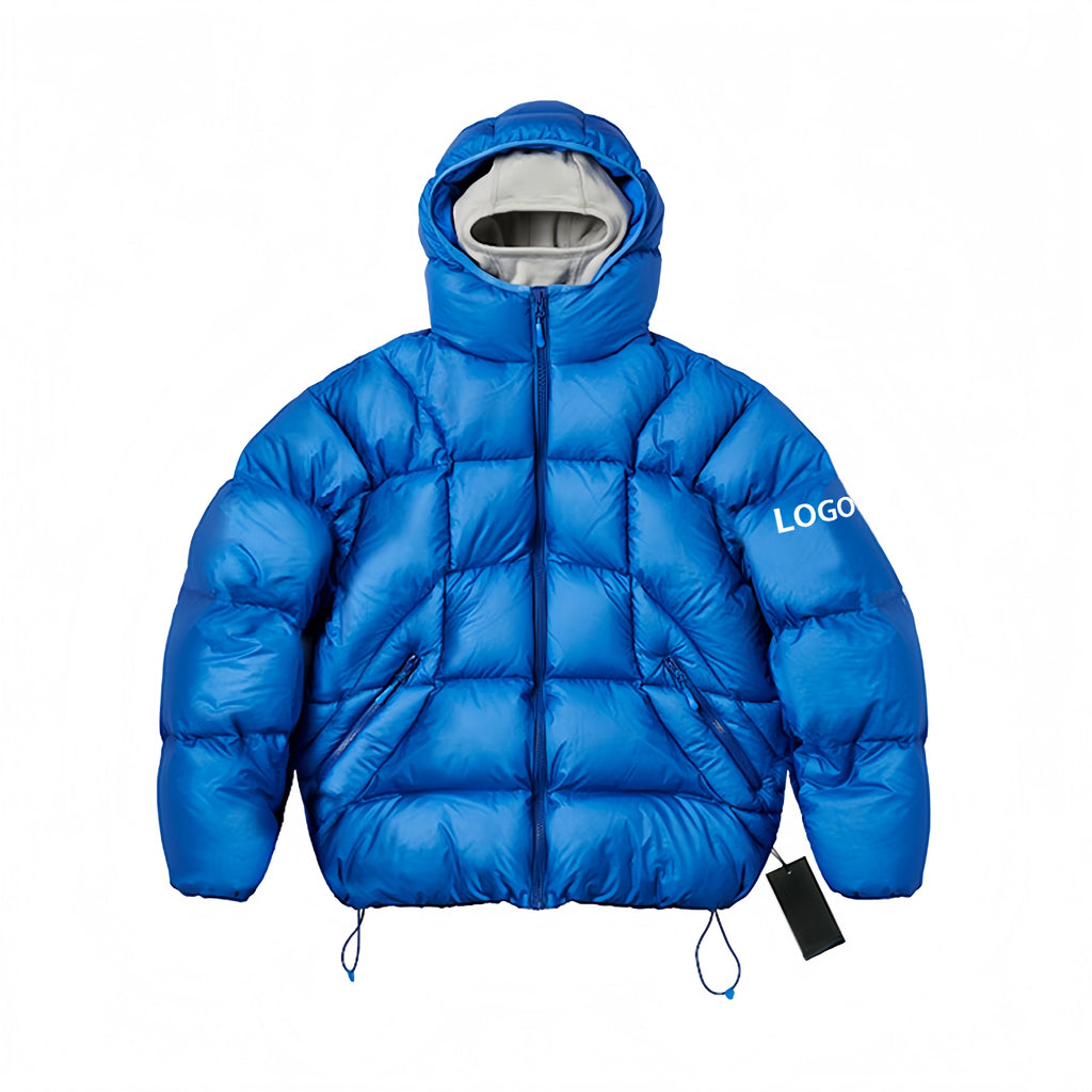 2026 LXF Custom Black Puffer Down Jacket Down-filled Quilted Down Jacket Winter Jacket Men