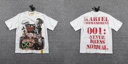 2026 High Quality Cotton Gothic Short Sleeve Skull Printed Hot Drilling T-shirts Low Price Wholesale GUAPI Men's T-shirts