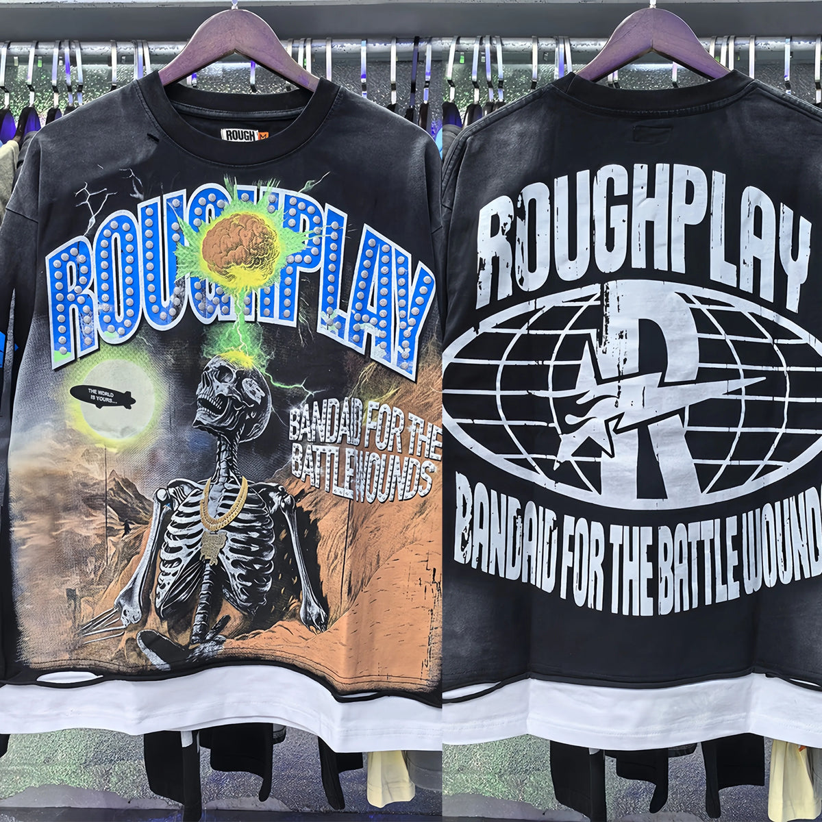 High Quality Heavyweight 100% Cotton New Brand Rough Play Long Sleeved High Street Retro Acid Washed Print Eco-Friendly Hoodies