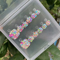Handmade 10pcs French Square ABS Toenails Fashion Printing Press Tool for Nail Art Decorative Design for Toes - 1 / 0.1kg