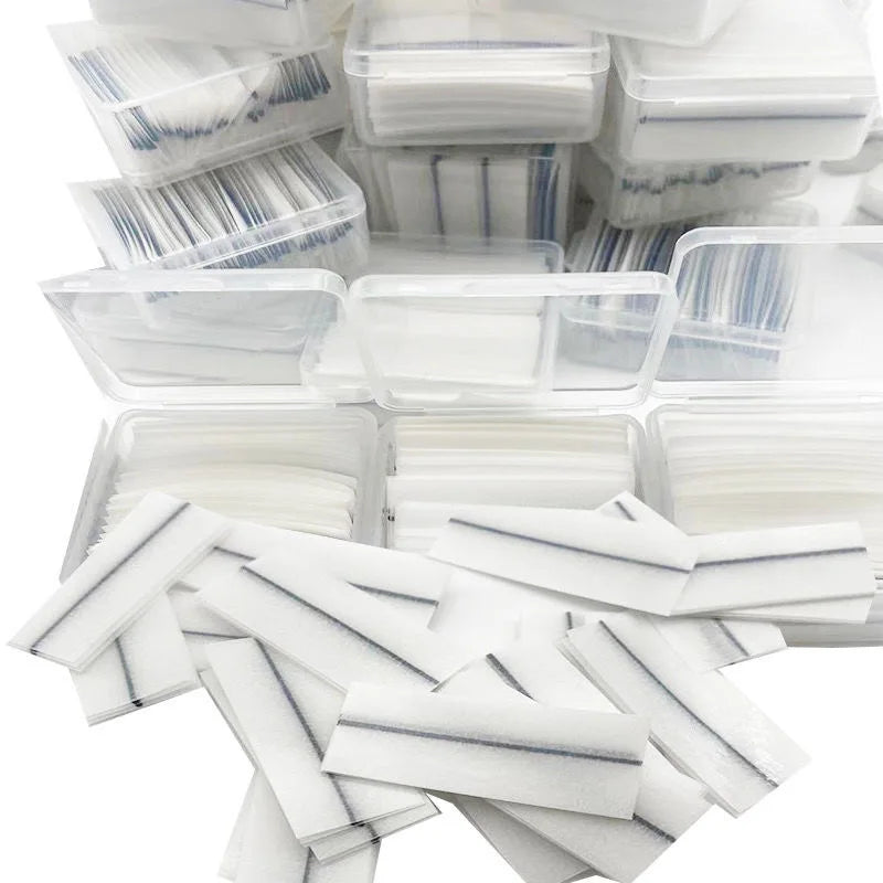 40pcs Black Self-Adhesive Eyelash Strips Tape with Waterproof Liquid Lash Glue Beauty Tool