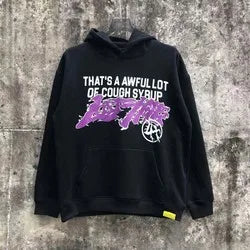 Luxury Brand COUGH SYRUP Mens Letter Hoodies Sweatshirts Custom DTG Printer Clothing Reflective Scanning Designer Hoodie Men