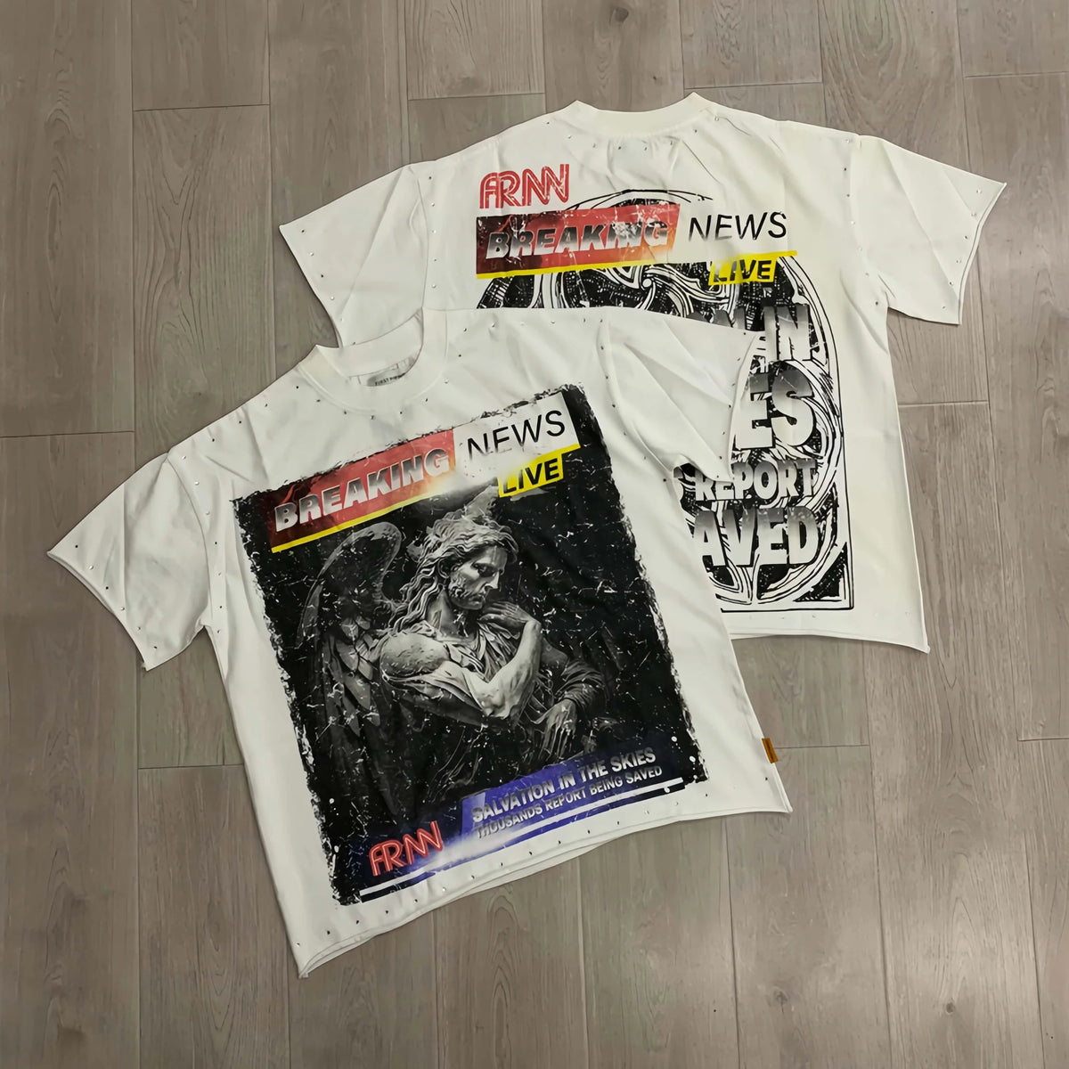 High Quality 100% Cotton Breathable Short Sleeve Loose Fit Hip Hop Cartoon Print Mens T-Shirts Wholesale Custom Designer Brand