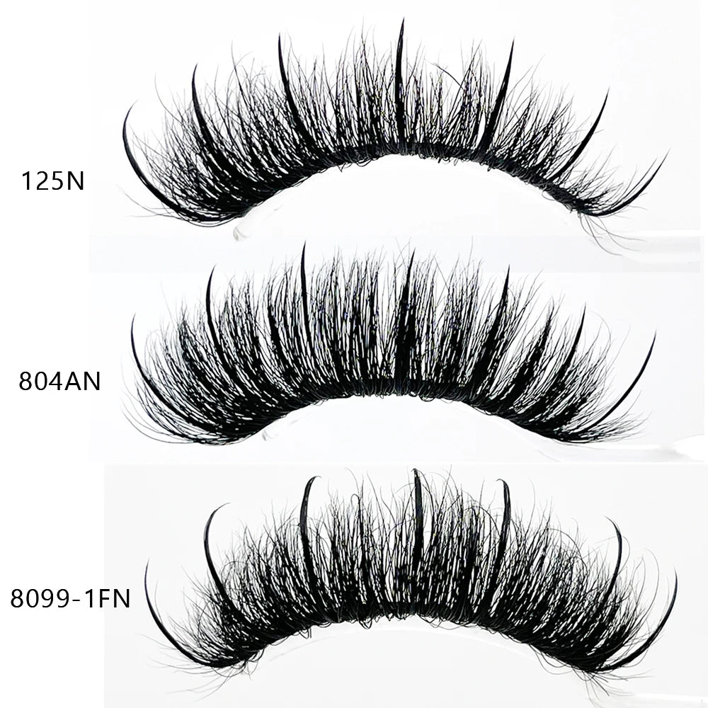 Wholesale Handmade Strip Lashes Look Like Eyelash Extensions 15mm to 25mm 100% Real Mink Hair Eyelashes