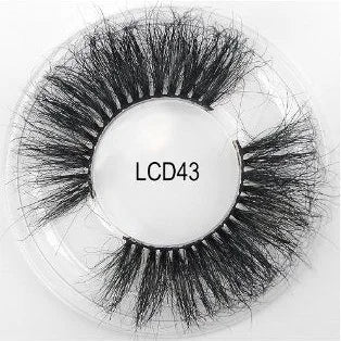 Heart Girl Wholesale  Lash  3D Colourful Lashes Natural Fluffy 25mm Mink False Full Strip Eyelash Boxes Custom logo - Mix / Plastictray+cover / LCD43