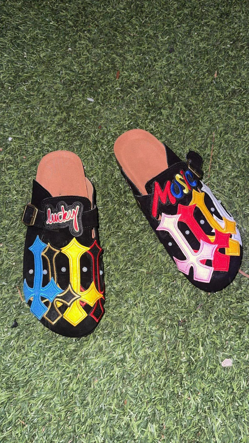 Manufacturer Custom Unisex Patch Cross Clog Shoes High Quality Genuine Leather Anti Slippery Cork Sole Clog Shoes for Men