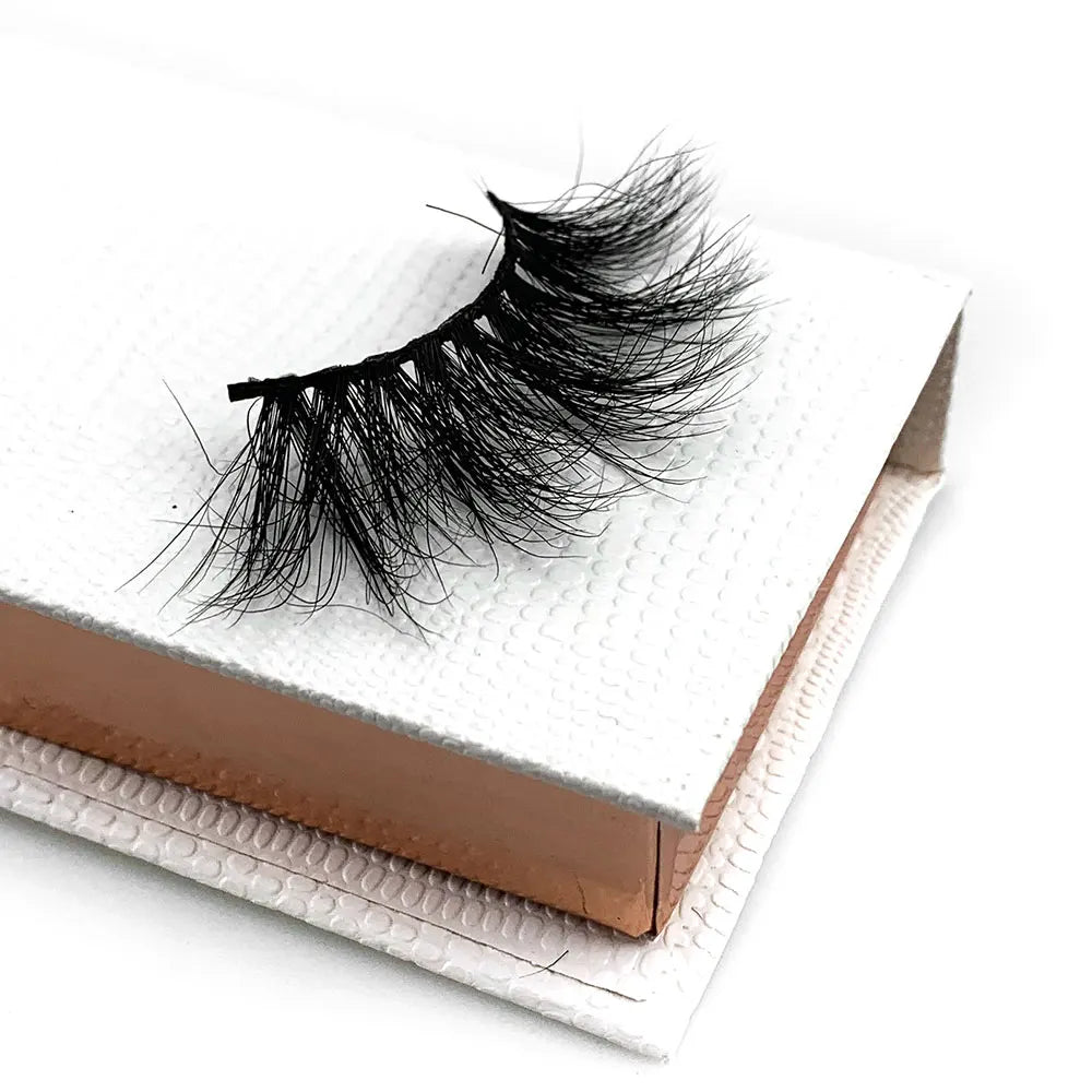 100% Siberian 3D 5d Mink Fur Eyelashes 20mm 25mm Super Long Black Lashes Packaging Box