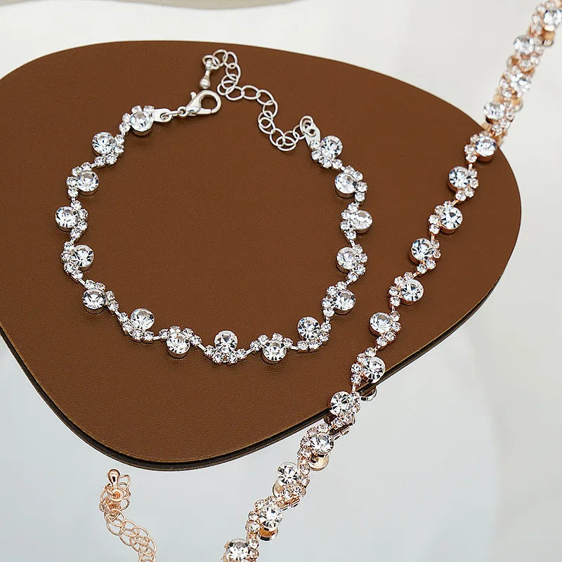 Wholesale American Real Gold CVD Lab Made Grown Diamond Set Jewelry Luxury Bracelet Women