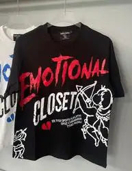 2026 High Quality Cotton Gothic Short Sleeve Skull Printed Hot Drilling T-shirts Low Price Wholesale GUAPI Men's T-shirts