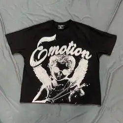 2026 High Quality Cotton Gothic Short Sleeve Skull Printed Hot Drilling T-shirts Low Price Wholesale GUAPI Men's T-shirts