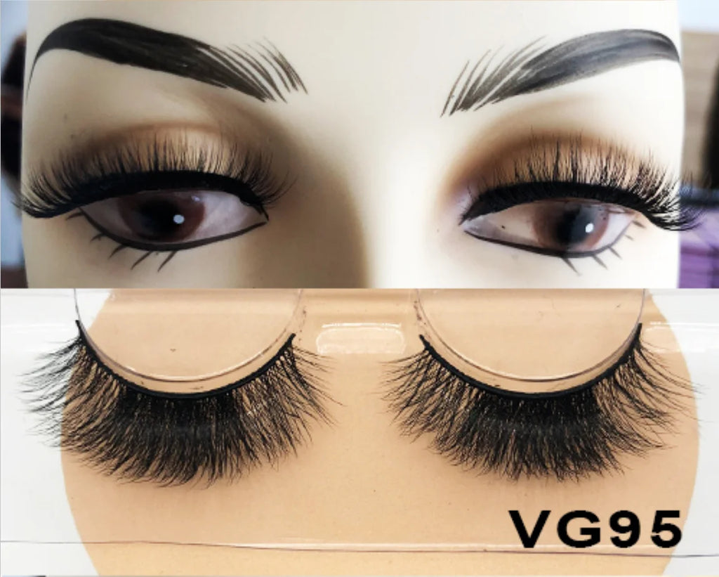 Wholesale Vegan FAUX Mink Eyelashes 25mm 3D Fluffy Full Strip Lashes with Box Cruelty-Free Vendors