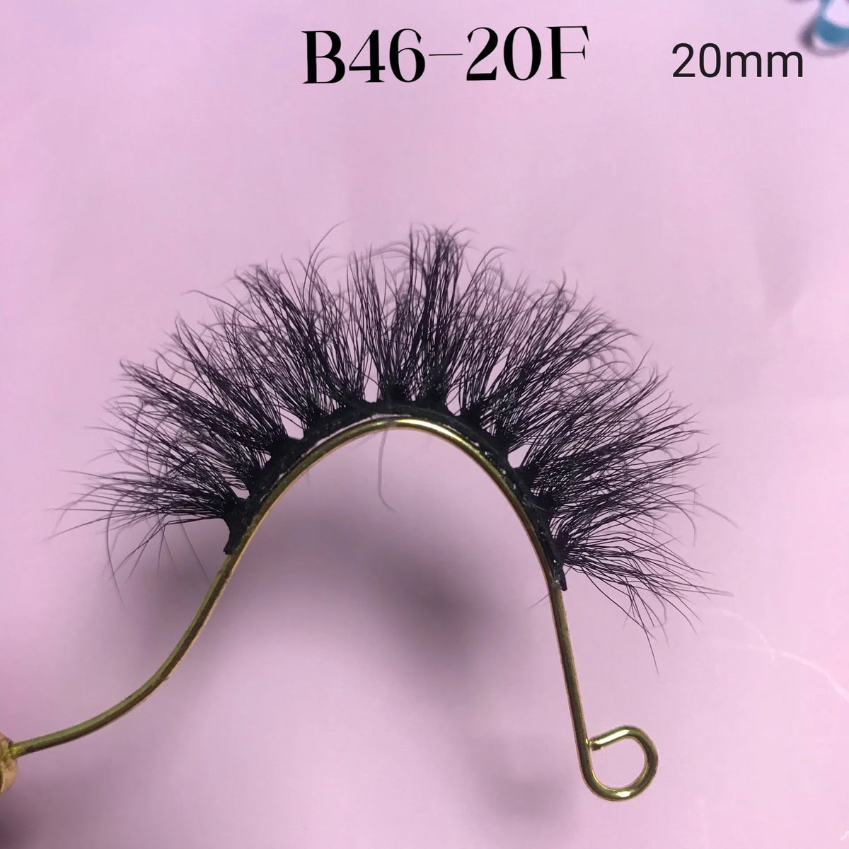 Wholesale Vendor  Russian 5D 3D Curl Real Cils Natural Eyelash Mink Spiky Wispy Faux Cils Synthetic Hair Faux Lash Strips - B46-20mm / Dramatic / Mix