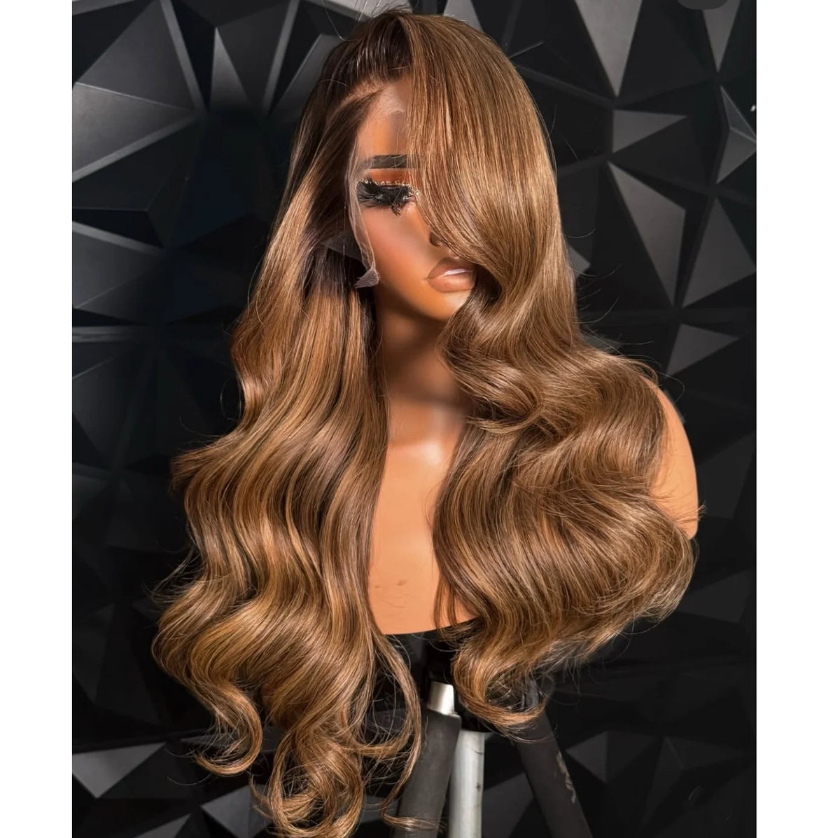 Long Thick Wig Blonde Highlight Color Remy Indian Cuticle Aligned Hair 5x5 Transparent HD Lace Front Wigs Small 250% Density - Option 6 / Body Wave