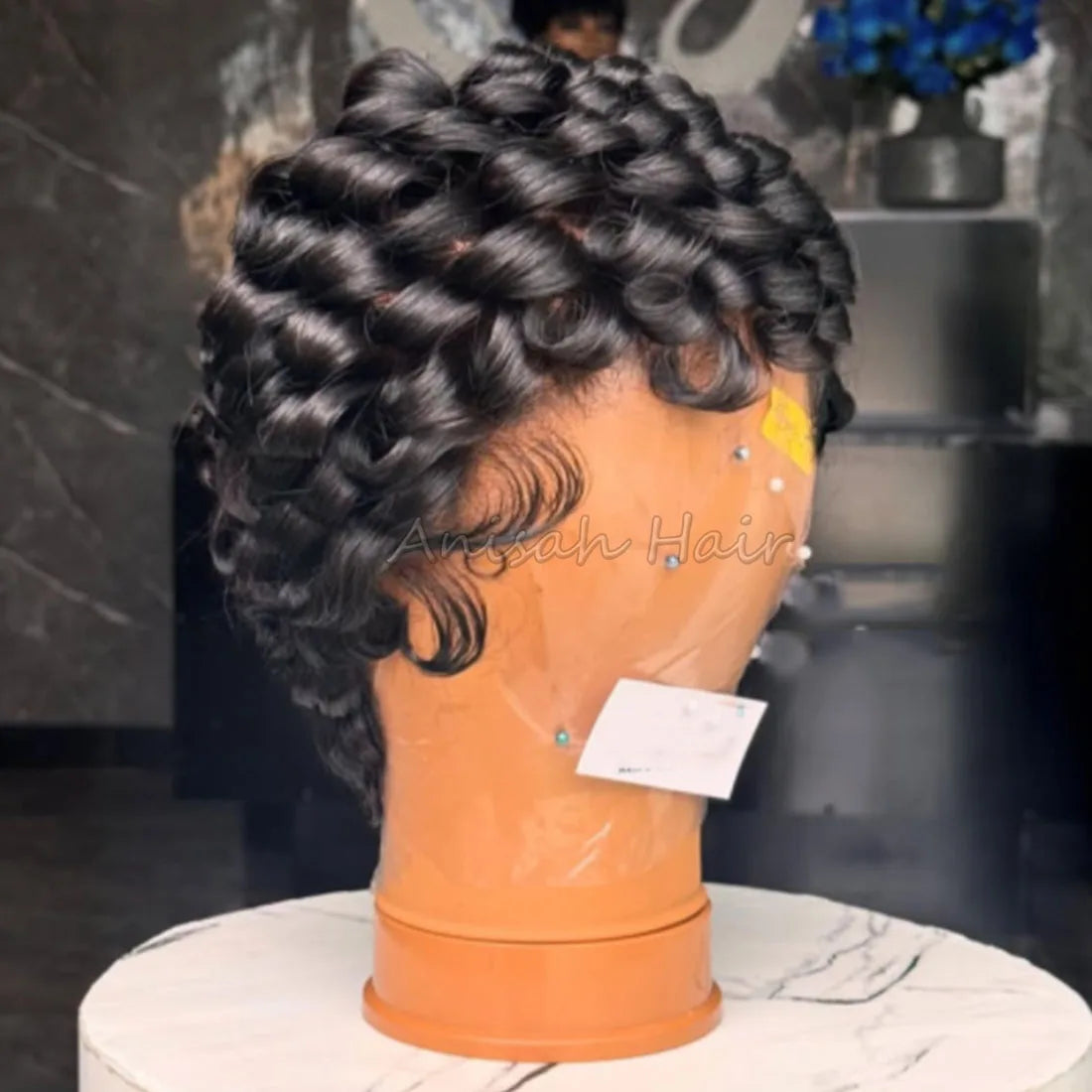 13x4 13x6 for Pixie Cut Curly Human Hair Wigs for Women Baby Hair Short Bob Frontal Lace Wigs Transparent Lace Available Various