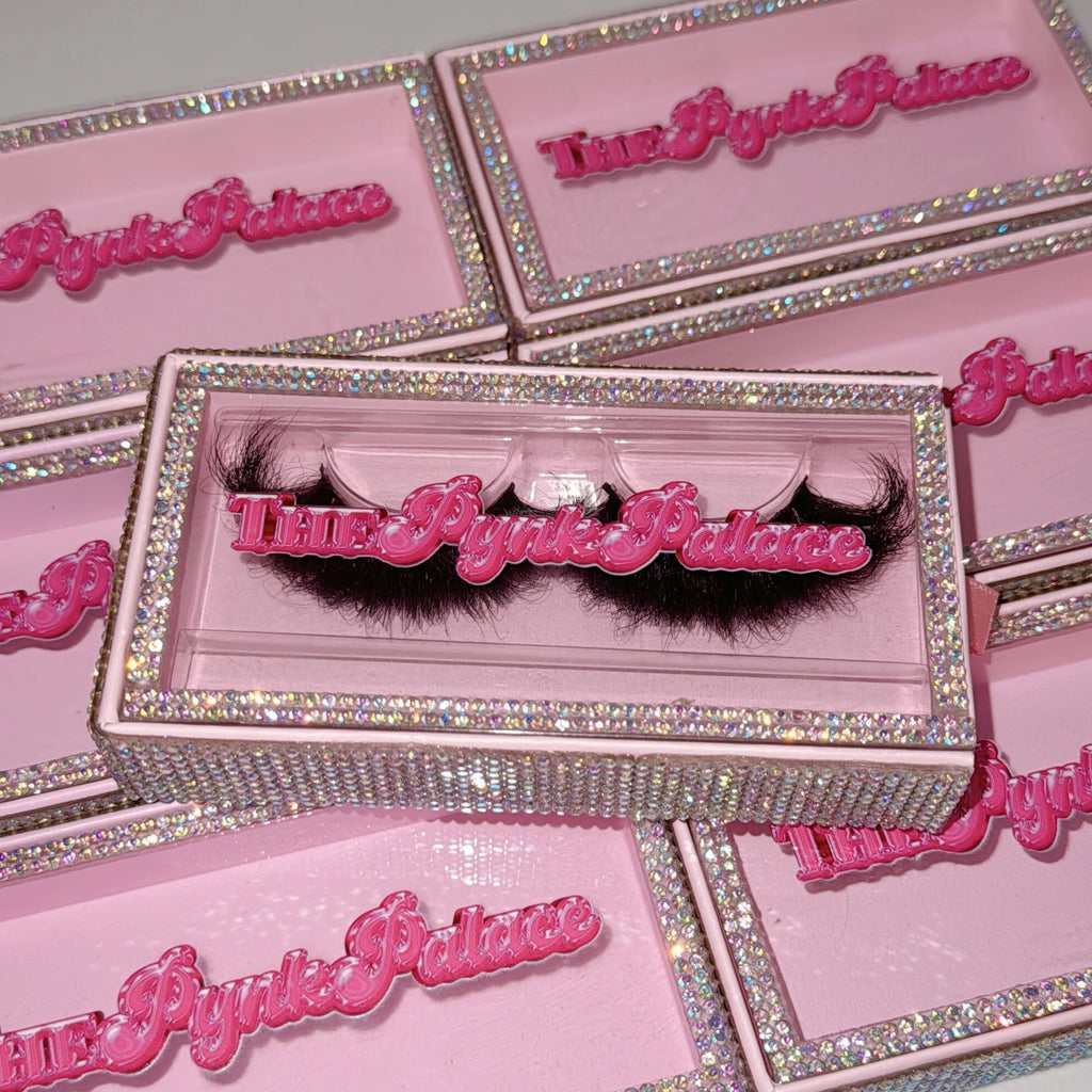 Long Fluffy 25mm Real Mink Eyelashes Wholesale Custom Logo Strip Lashes Bulk Vendor