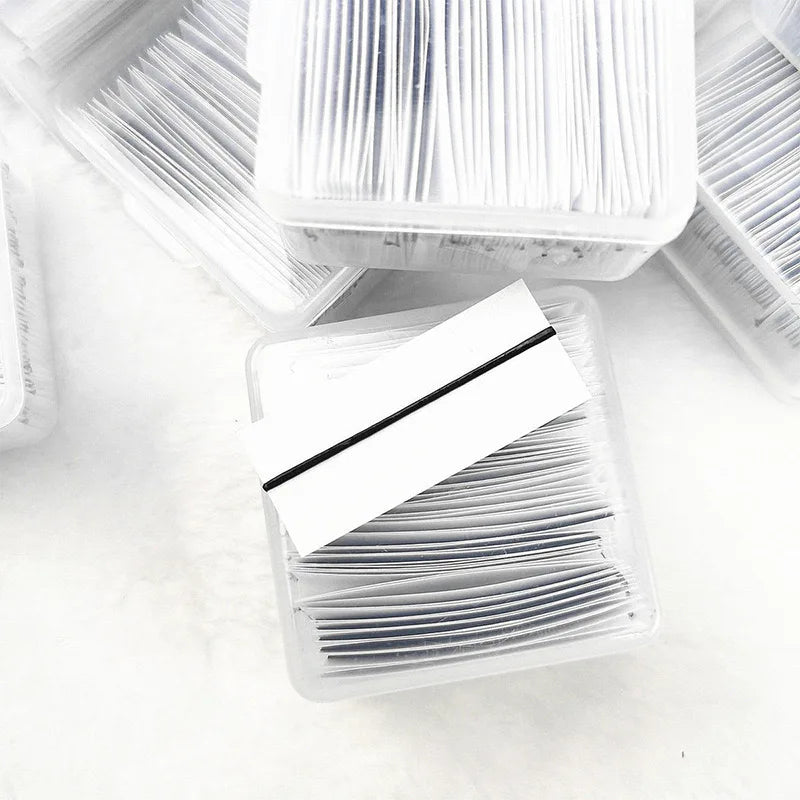 40pcs Black Self-Adhesive Eyelash Strips Tape with Waterproof Liquid Lash Glue Beauty Tool