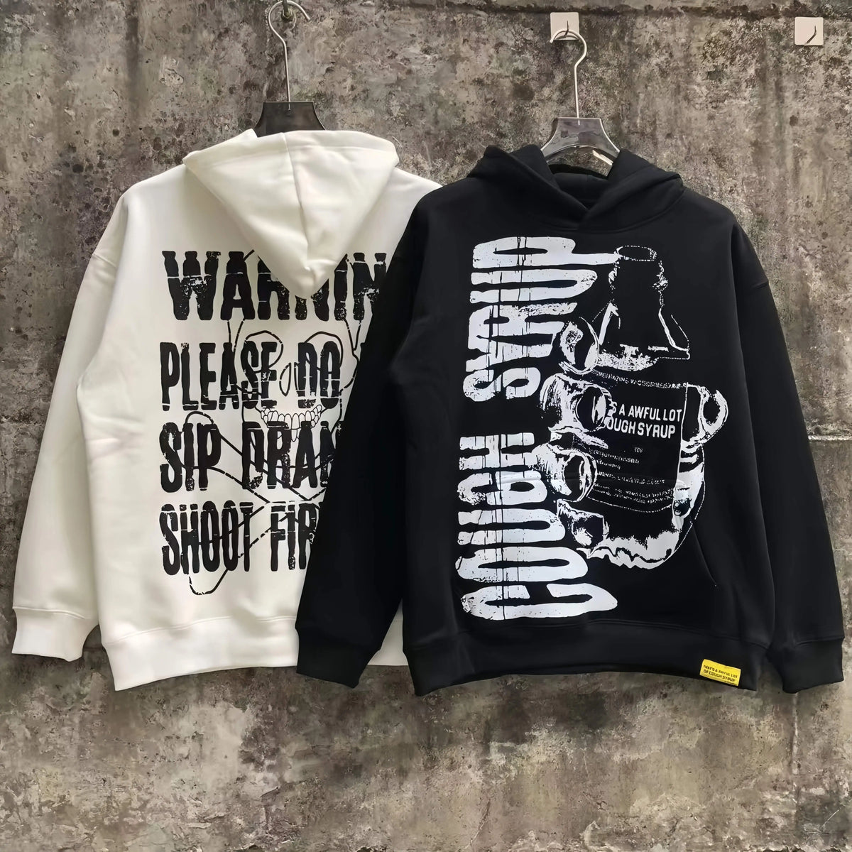 Luxury Brand COUGH SYRUP Mens Letter Hoodies Sweatshirts Custom DTG Printer Clothing Reflective Scanning Designer Hoodie Men