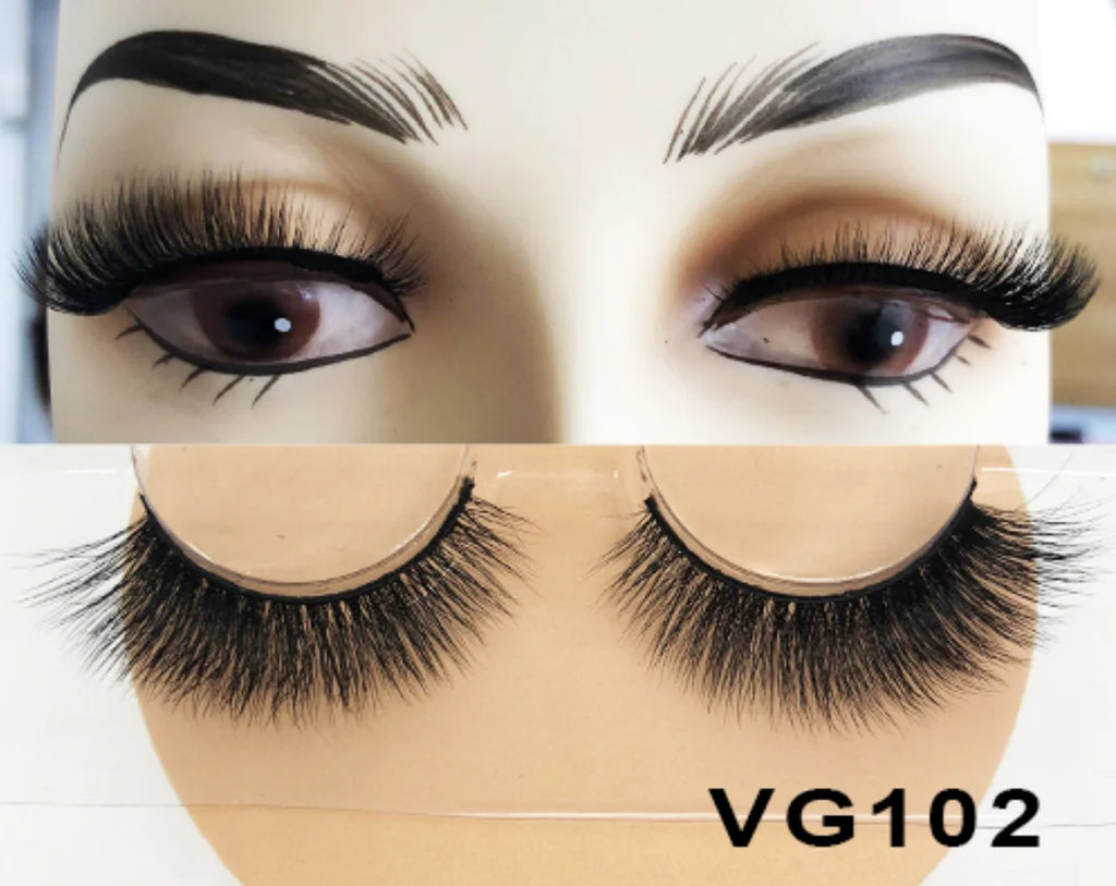 Wholesale Vegan FAUX Mink Eyelashes 25mm 3D Fluffy Full Strip Lashes with Box Cruelty-Free Vendors
