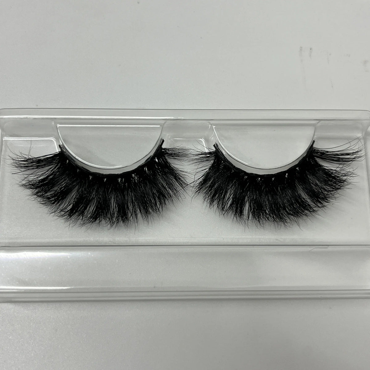 Long Fluffy 25mm Real Mink Eyelashes Wholesale Custom Logo Strip Lashes Bulk Vendor