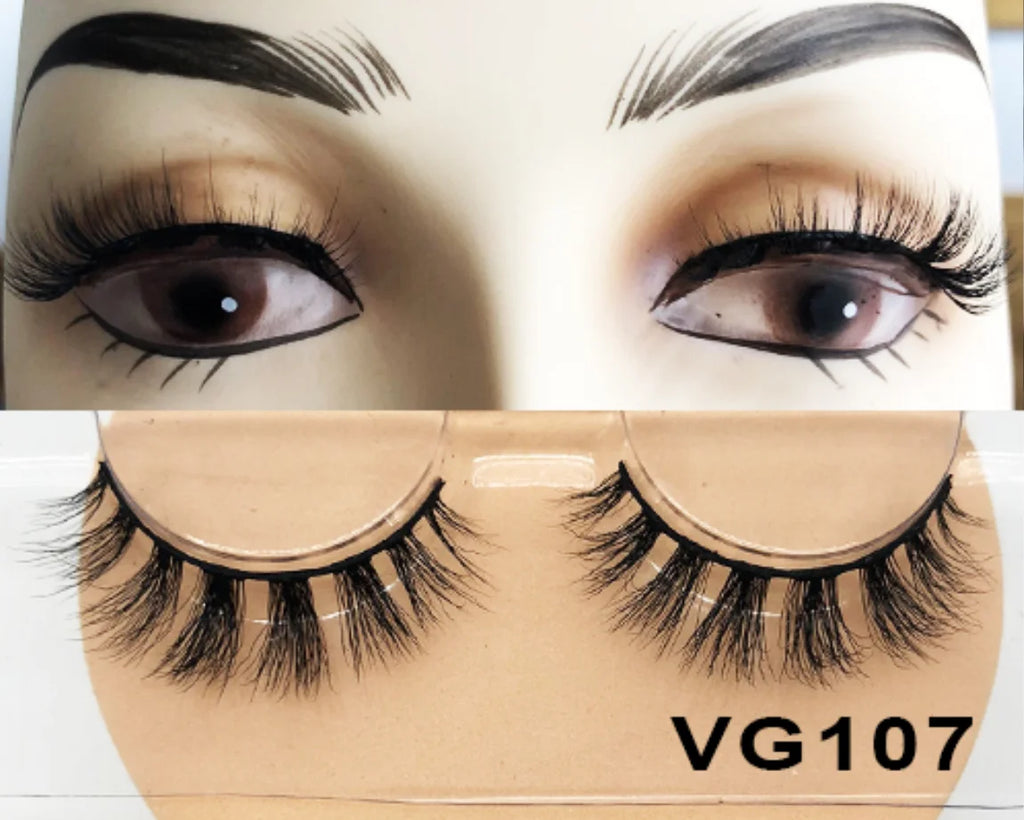 Wholesale Vegan FAUX Mink Eyelashes 25mm 3D Fluffy Full Strip Lashes with Box Cruelty-Free Vendors
