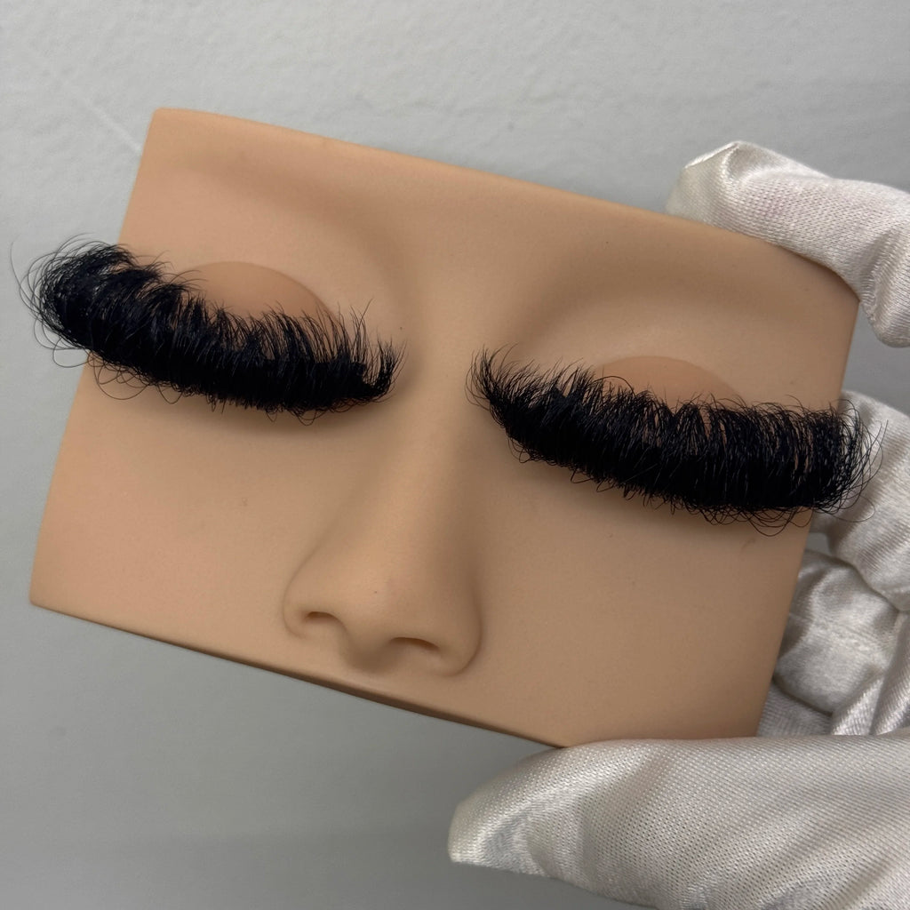 Long Fluffy 25mm Real Mink Eyelashes Wholesale Custom Logo Strip Lashes Bulk Vendor