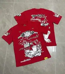 THAT'S AWFUL LOT COUGH SYRUP Men's Oversized Loose Fit T-shirt 100% Cotton Satin Fabric Breathable Anti-Pilling Character