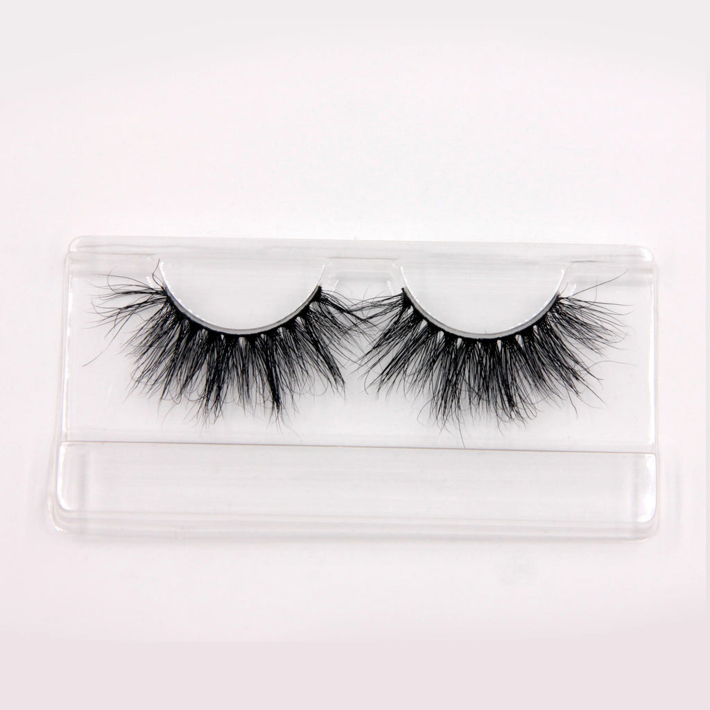 100% Siberian 3D 5d Mink Fur Eyelashes 20mm 25mm Super Long Black Lashes Packaging Box - 25mm / MK698