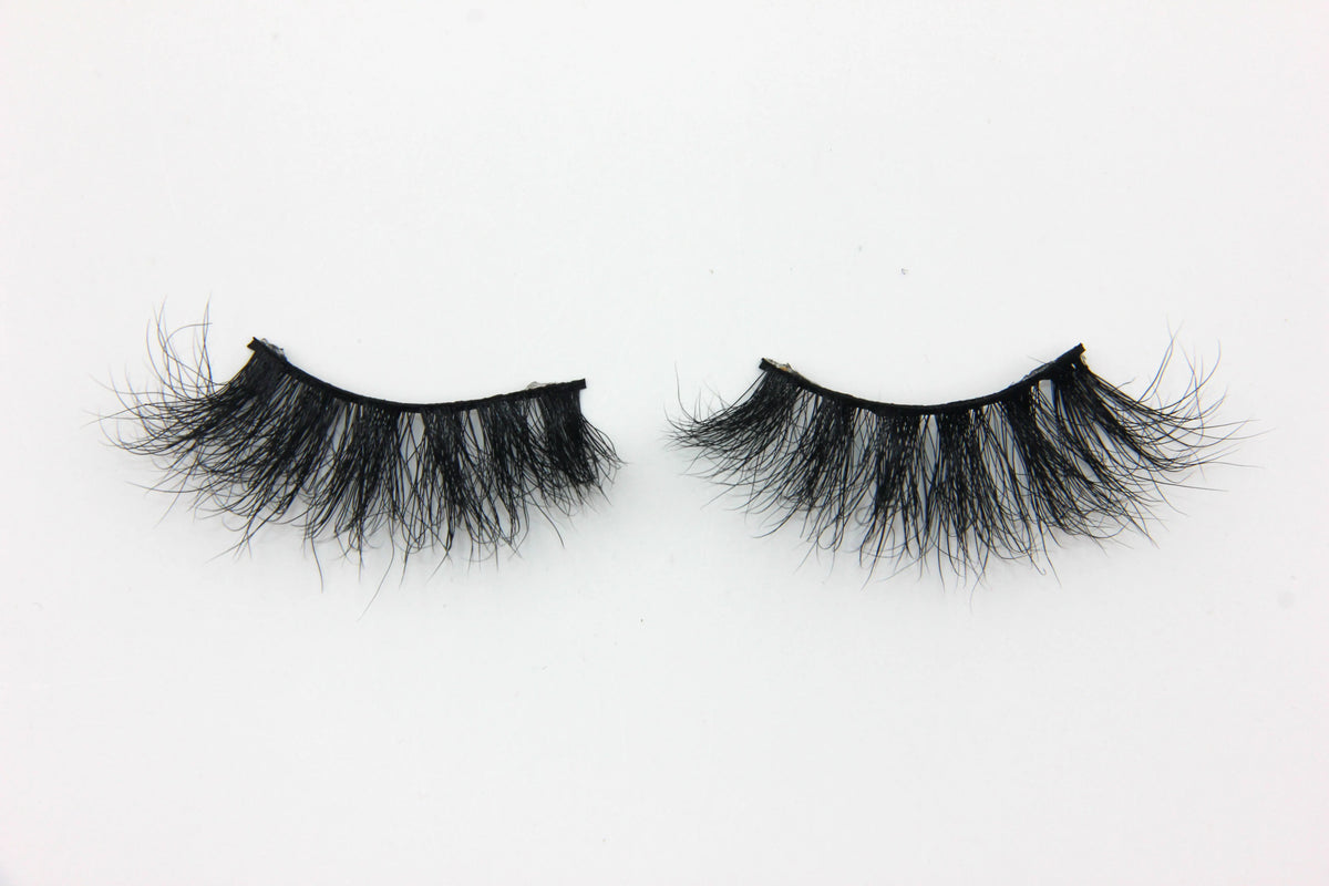 100% Siberian 3D 5d Mink Fur Eyelashes 20mm 25mm Super Long Black Lashes Packaging Box - 25mm / MK692
