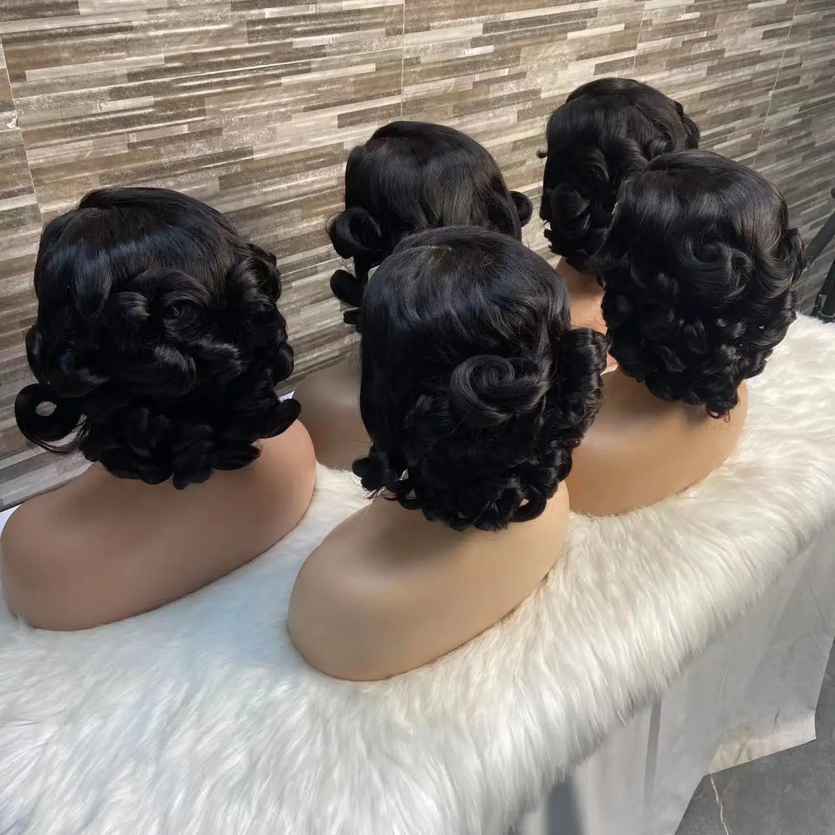 Glueless Short Bouncy Loose Wave Wig 5*5 HD Lace Front Wig Pre Plucked Bouncy Curl Bob Wig Raw Virgin 100% Vietnamese Human Hair