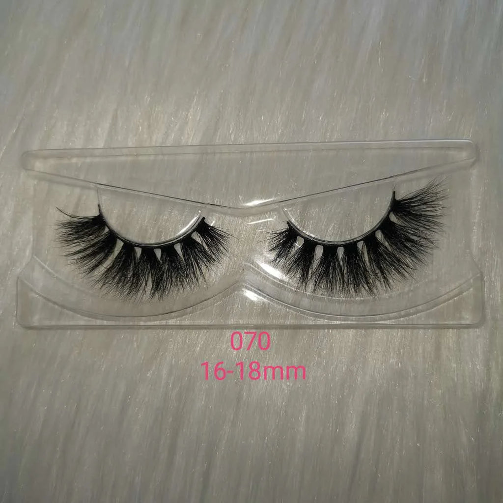 Long Fluffy 25mm Real Mink Eyelashes Wholesale Custom Logo Strip Lashes Bulk Vendor