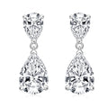 Dangle Earrings for Women Lab Grown Diamond/Emerald/Gemstone Drop Dangle Earrings Hypoallergenic White Gold Plated Jewelry - 0.5-10ct