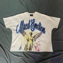 2026 High Quality Cotton Gothic Short Sleeve Skull Printed Hot Drilling T-shirts Low Price Wholesale GUAPI Men's T-shirts